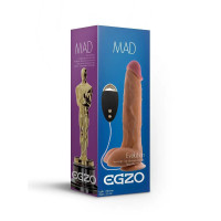 Вибратор реалистичный с проводным пультом EGZO MAD Evolution Trouble Free Lover на присоске