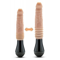 Вібратор Blush Dr Skin Dr Knight з ротацією та фрикціями, бежевий