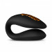 Вибратор для пар Zuna Couples Vibrator с сумочкой, черный, леопардовый