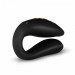 Вибратор для пар Zuna Couples Vibrator с сумочкой, черный, леопардовый