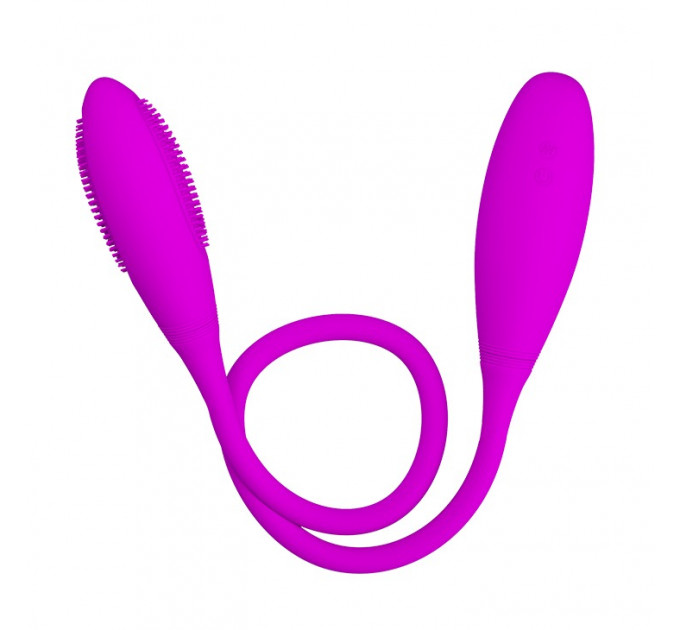 Вибратор из силикона для двойной стимуляции Snaky Vibe
