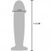 Вибрационная металлическая анальная пробка ToyJoy The Intruder Vibrating Plug, серебристый