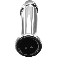 Вибрационная металлическая анальная пробка ToyJoy The Intruder Vibrating Plug, серебристый