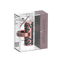 Віброкулька-кільце на палець ML Creation Gold Finger золото з синьою вставкою