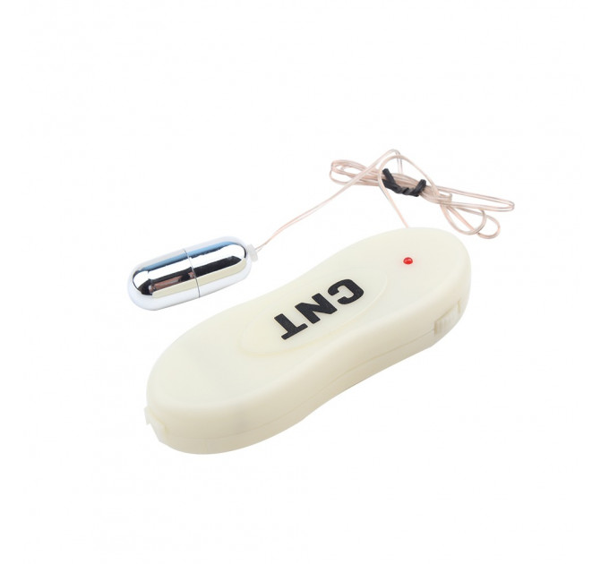 Вибропуля на пульте управления Chisa Hi-Basic Silver Bullet Mini, серебристая