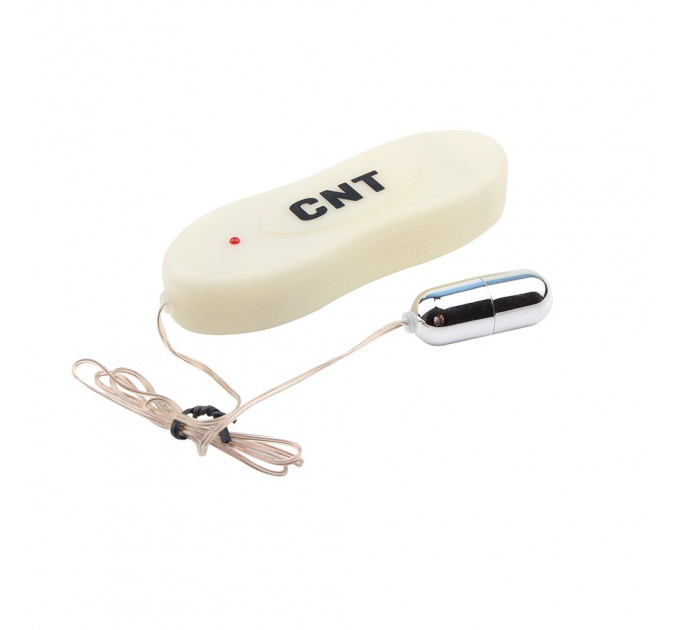 Вибропуля на пульте управления Chisa Hi-Basic Silver Bullet Mini, серебристая