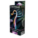 Изогнутый стеклянный фаллоимитатор Dream Toys Glamour Glass, разноцветный