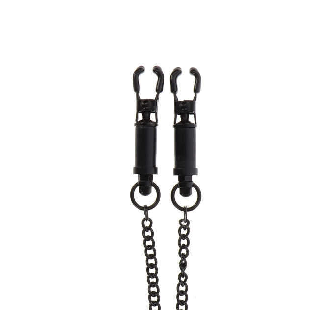 Затискачі на соски Heavy Duty Adjustable Clamps чорні 52 см TABOOM