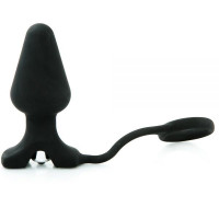 Анальная пробка с кольцом Black Silicone Анальная пробка с кольцом Black Silicone