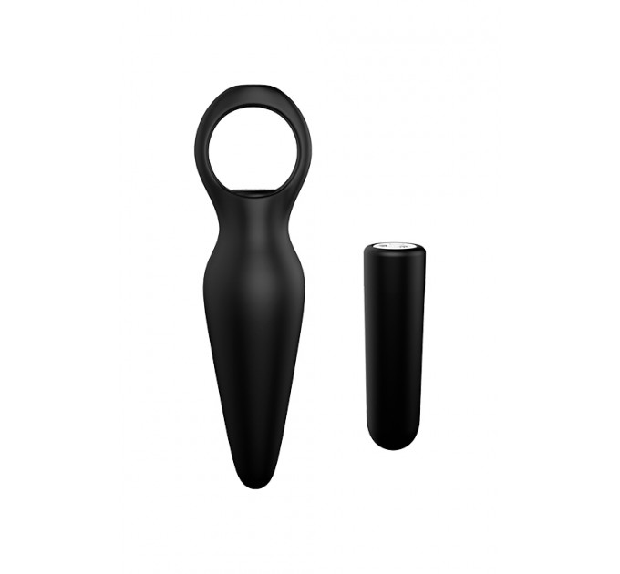 Анальная пробка с вибрацией Dream Toys CHEEKY LOVE TAPERED PLUG BLACK