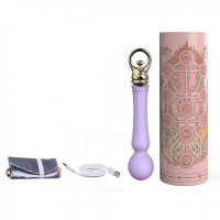 Вибромассажер микрофон ZALO CONFIDENCE с функцией нагрева , Fairy Violet