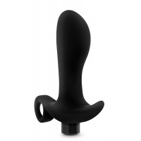 Анальная пробка Blush Anal Adventures Platinum Silicone Vibrating Pros