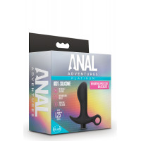 Анальная пробка Blush Anal Adventures Platinum Silicone Vibrating Pros