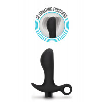 Анальная пробка Blush Anal Adventures Platinum Silicone Vibrating Pros
