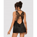 Сорочка Obsessive Alifini chemise & thong black S/M
