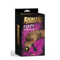 Анальная пробка Chisa Fierce Euphoria Fuffy anal plug с хвостом
