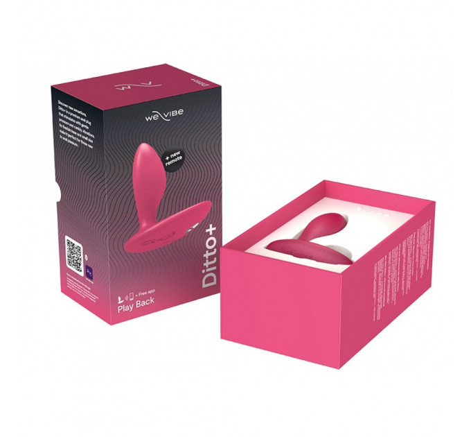Анальна пробка з вібрацією We-Vibe Ditto+ Cosmic Pink з пультом та керуванням з телефону