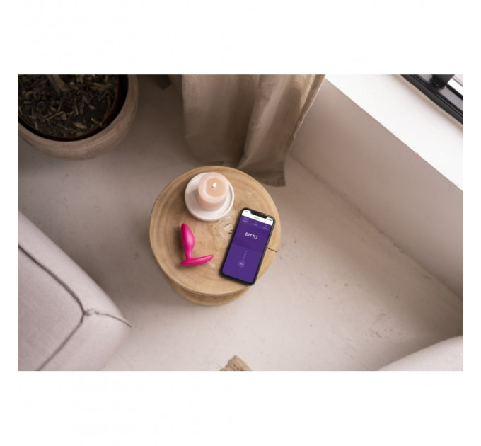 Анальна пробка з вібрацією We-Vibe Ditto+ Cosmic Pink з пультом та керуванням з телефону