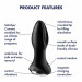 Анальная смарт-пробка с ротацией Satisfyer Rotator Plug 2+, черный