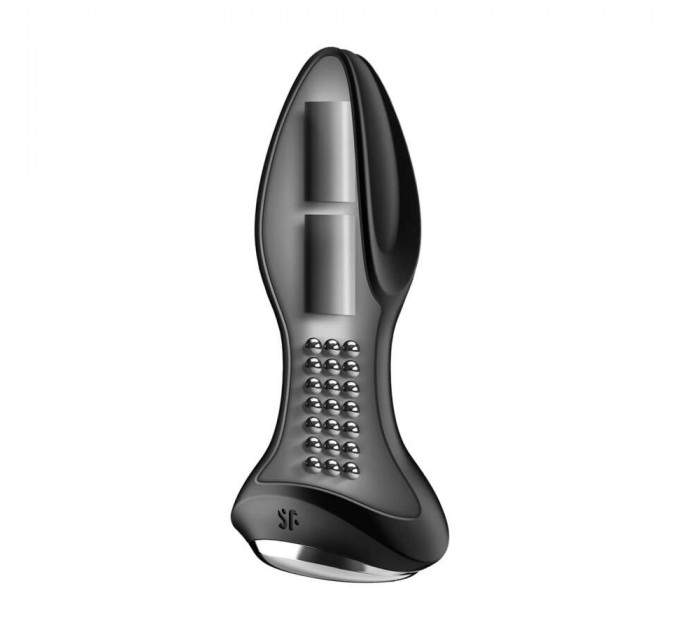 Анальная смарт-пробка с ротацией Satisfyer Rotator Plug 2+, черный