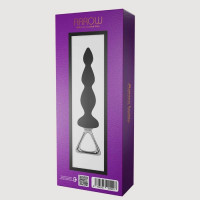 Анальна силіконова ялинка Adrien Lastic Arrow з металевим утримувачем, чорна