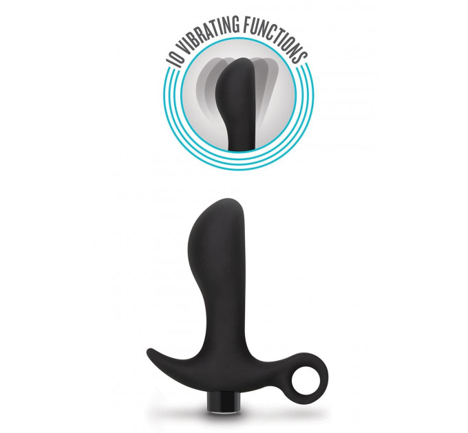 Анальна пробка Blush Anal Adventures Platinum Silicone Vibrating Pros