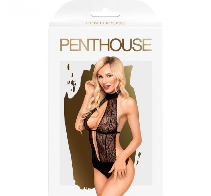 Боді сексуальний чорний Penthouse Perfect lover black (L/XL)
