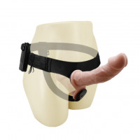 Подвійний страпон з вібрацією Ultra Passionate Harness Dual Vibration з провідним пультом керування