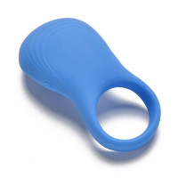 Ерекційне віброкільце Sweet Em з пультом, синій, 8.5 х 4.5 см