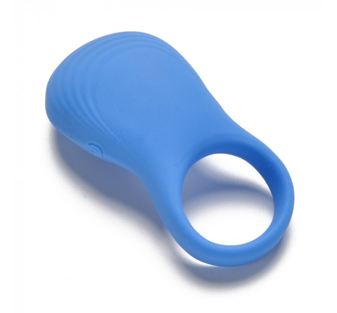 Ерекційне віброкільце Sweet Em з пультом, синій, 8.5 х 4.5 см