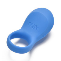 Ерекційне віброкільце Sweet Em з пультом, синій, 8.5 х 4.5 см