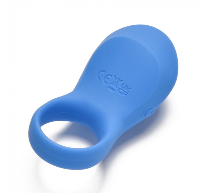 Ерекційне віброкільце Sweet Em з пультом, синій, 8.5 х 4.5 см