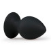 Анальная пробка с присоской Round Butt Plug черная, 8.5 см х 4 см
