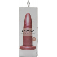 Фалоімітатор із вигнутим стрижнем FleshLight HerSpot рожеве золото, Medium