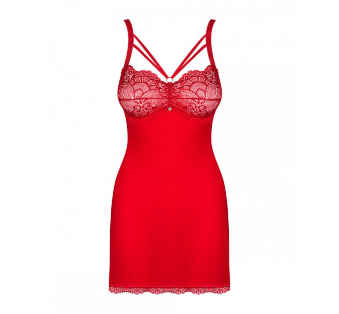 Комплект Obsessive Loventy сорочка та стрінги S/M