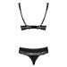 Комплект Obsessive MIAMOR SET S/M черная открыт,грудь