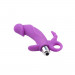 Вибратор для тройной стимуляции рельефный Chisa Sweet Breeze, фиолетовый