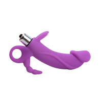 Вибратор для тройной стимуляции рельефный Chisa Sweet Breeze, фиолетовый