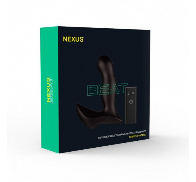 Массажер простаты Nexus Beat Remote Control с пульсацией на головке, 13.3 х 4 см (черный)