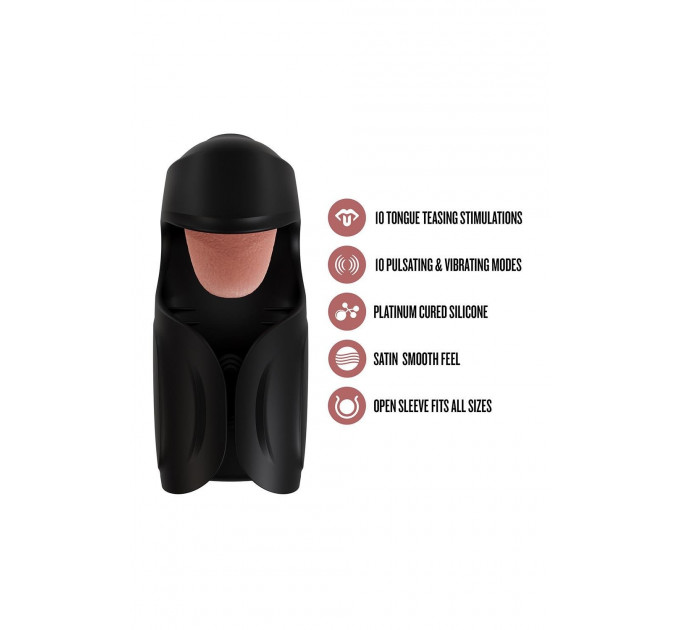 Мастурбатор Blush M for Men з вібрацією, 14.6 см