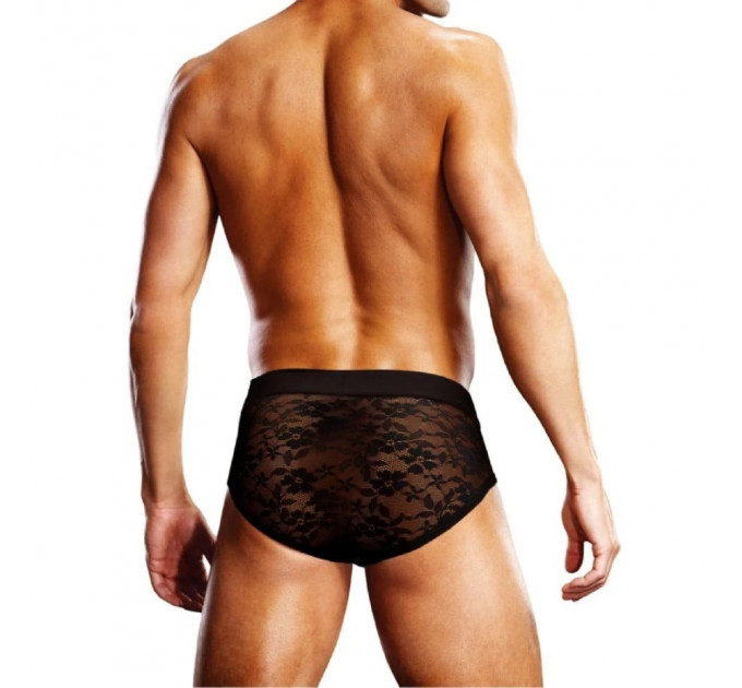 Мужские трусы-брифы кружевные Prowler Briefs Lace черные, S