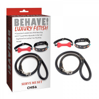 Набор БДСМ Chisa BEHAVE! LUXURY FETISH из 3-х предметов