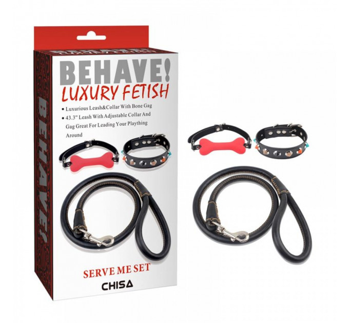 Набор БДСМ Chisa BEHAVE! LUXURY FETISH из 3-х предметов