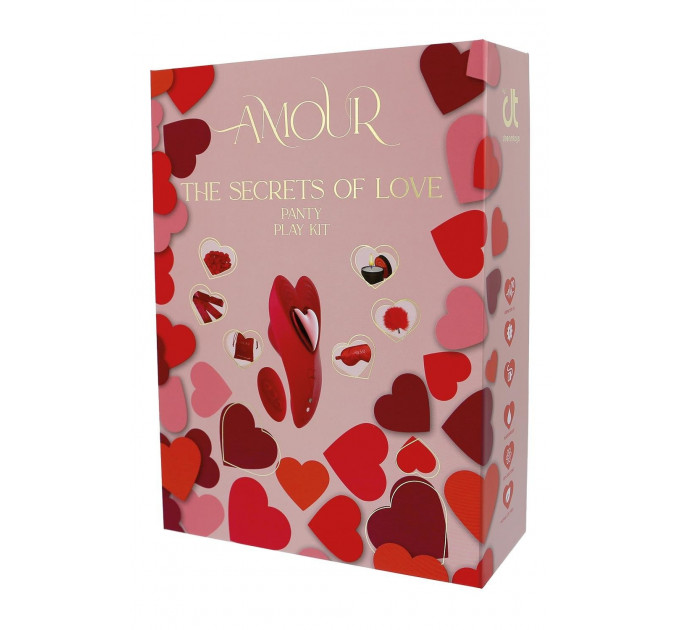 Набір еротичних аксесуарів Dream Toys Amour The Secrets Of Love червоний, 7 шт.