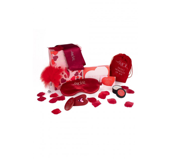 Набір еротичних аксесуарів Dream Toys Amour The Secrets Of Love червоний, 7 шт.