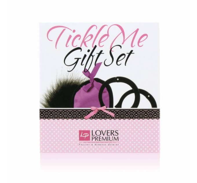 Набір фіолетовий Маска на очі, Наручники, Перчик LOVERSPREMIUM-TEASE ME GIFT SET PURPLE