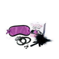 Набор фиолетовый Маска на глаза, Наручники, Перышко LOVERSPREMIUM-TEASE ME GIFT SET PURPLE