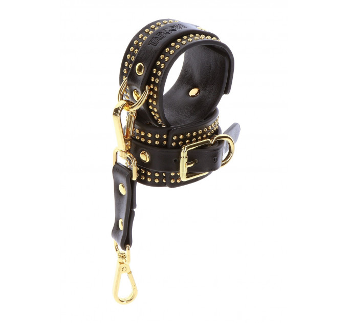 Наручники Taboom Vogue Studded Wrist Cuffs Set из веганской кожи, черные