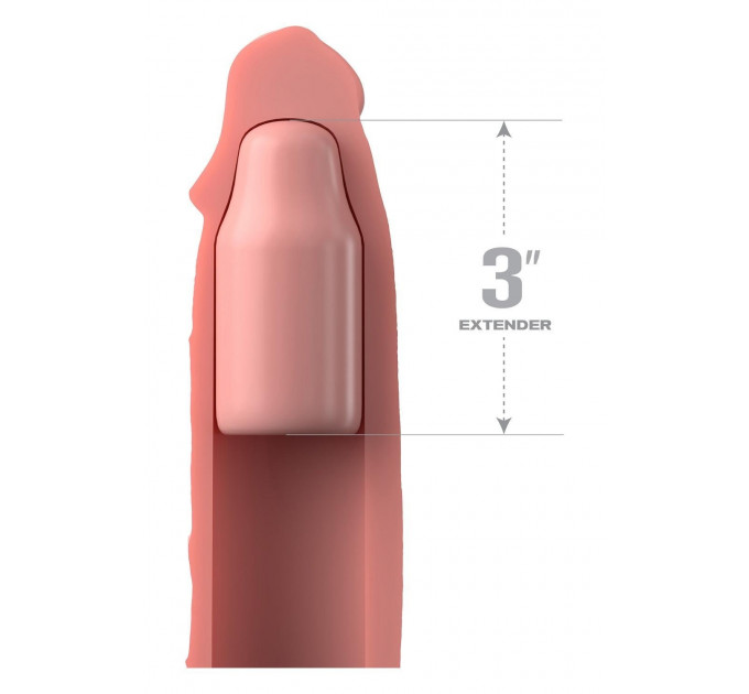 Насадка на пеніс Pipedream Fantasy X-tensions Elite бежева, 23 см