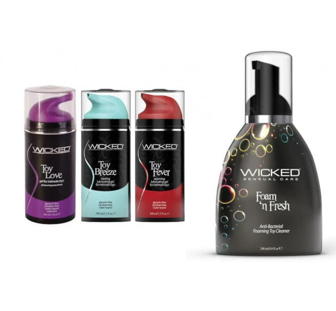 Очиститель WICKED ANTI-BACTERIA FOAMING TOYCLEANER, 240 мл